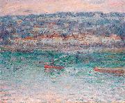 John Peter Russell Remorqueur sur la Seine oil painting on canvas